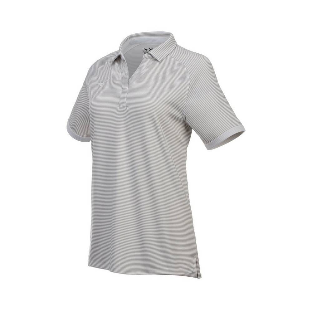 Camisas Polo Mizuno Scout - Mulher - Luz Cinzentas - FOZKE1025